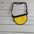 Load image into Gallery viewer, Yellow and Burgundy Waist/Cross Body Bag
