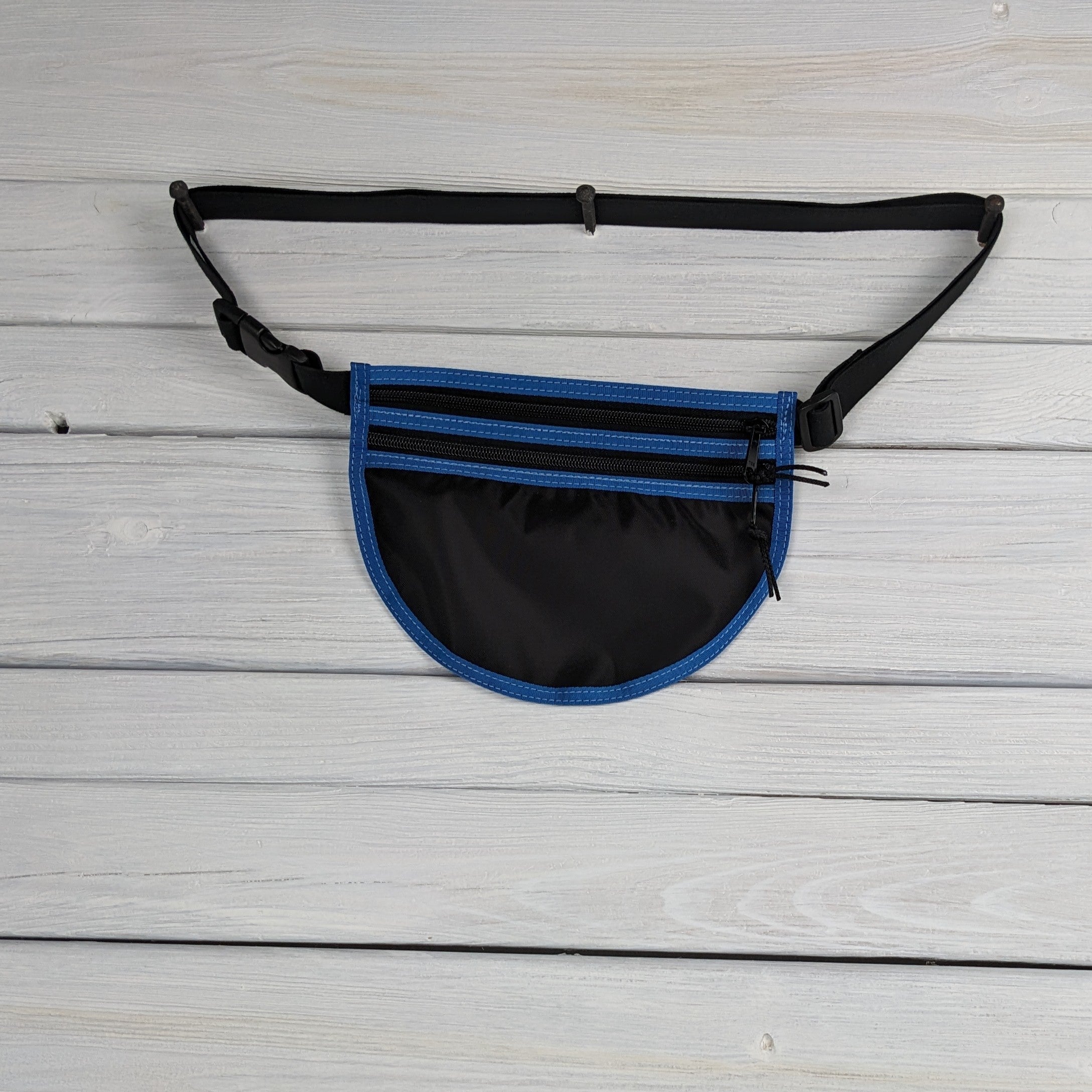 Black Parapack Gray Cordura Blue Binding Waist/Cross Body Bag