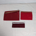 Load image into Gallery viewer, Three Silky Ripstop Zipper Pouches: Shades of Red
