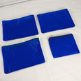 Load image into Gallery viewer, Four Water Resistant Zero Porosity Royal Blue Zipper Pouches
