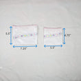 Load image into Gallery viewer, Two White Silky Ripstop Zipper Pouches
