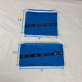 Load image into Gallery viewer, Two Water Resistant Marine Blue Zipper Pouches
