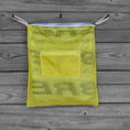 Load image into Gallery viewer, Drawstring Backpack : Sabre Parachute Logos Lined with Neon Yellow Ripstop
