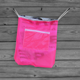 Load image into Gallery viewer, Drawstring Backpack : Sabre Parachute Logos Lined with Neon Pink
