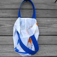 Load image into Gallery viewer, Reusable Gift Bag : Pulse Parachute Logo with Royal Blue Handles

