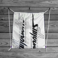 Load image into Gallery viewer, Purple Drawstring Backpack Silhouette Parachute Logos
