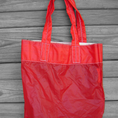 Load image into Gallery viewer, Small Red Market Tote Parachute Slider Bag
