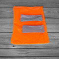 Load image into Gallery viewer, Zipper Pouches: One Large Neon Orange, Two Small Gray Parachute Ripstop
